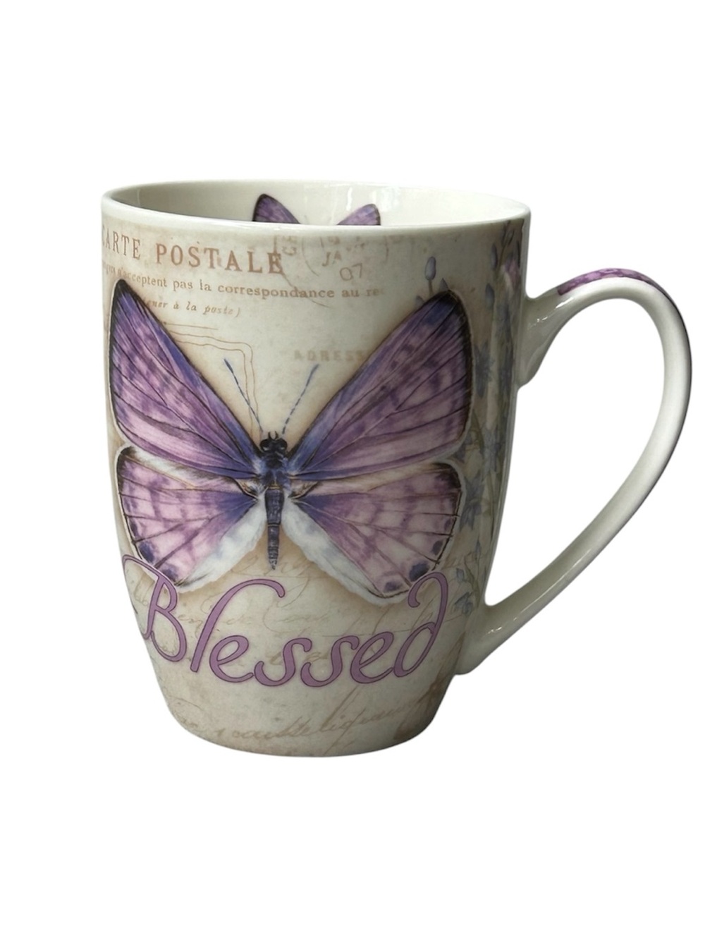 Christin Artworks 2015 “Blessed” Ceramic Butterfly Mug